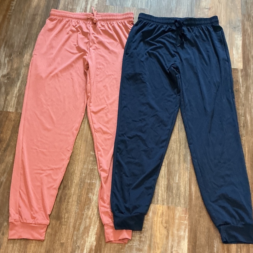 Stylish Coral and Navy Kids' Joggers
